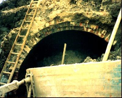 Detail of tunnel construction